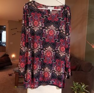 Dana Buchman long sleeve blouse